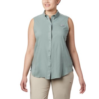 Dámské Košile Columbia PFG Tamiami Sleeveless Plus Size Světle Zelene BCFXKT163